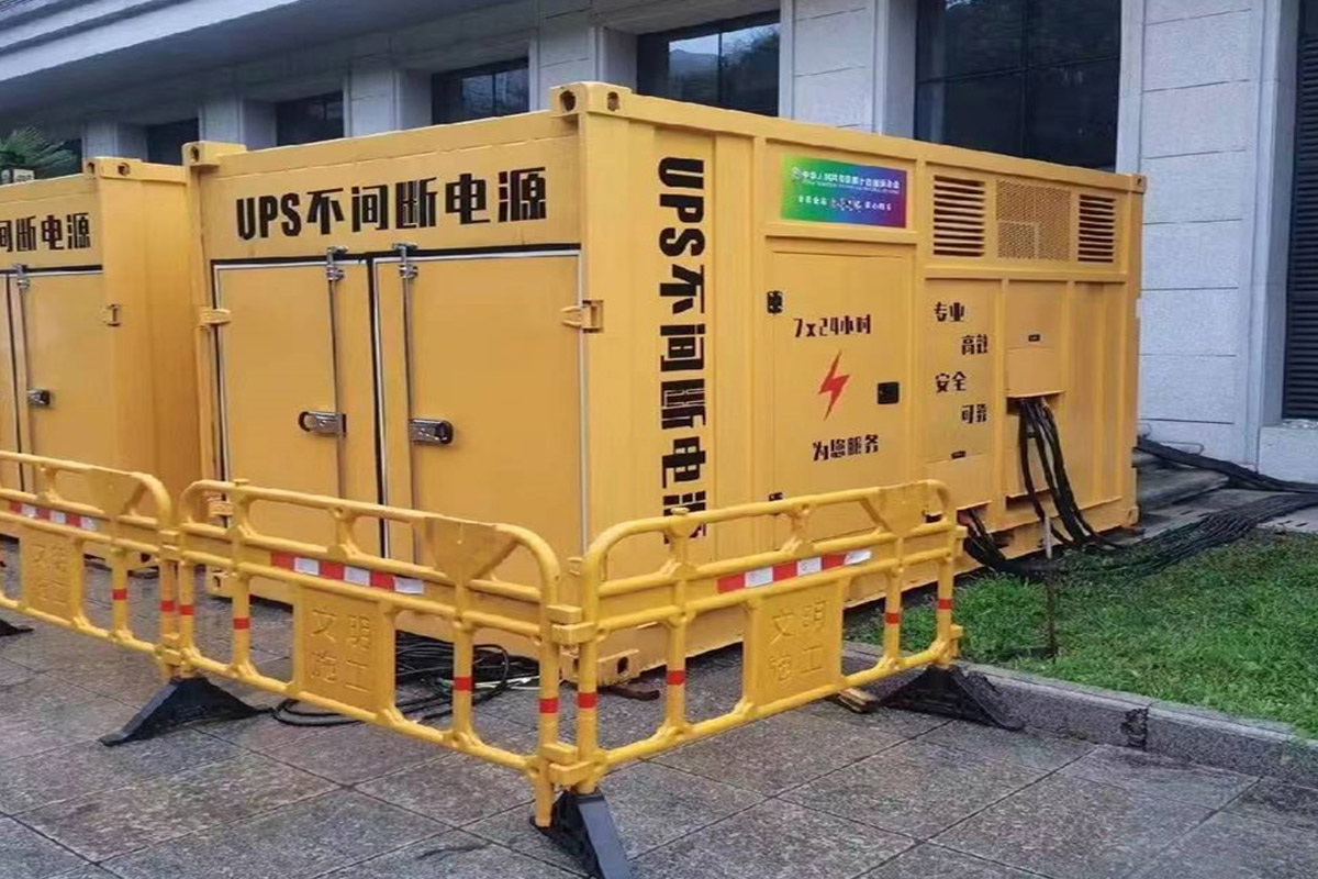 伊金霍洛发电机租赁施工现场